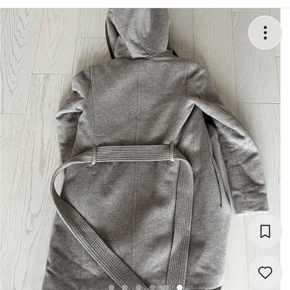 Aritzia wool coat with hood - size XXS - Picture 2 of 6